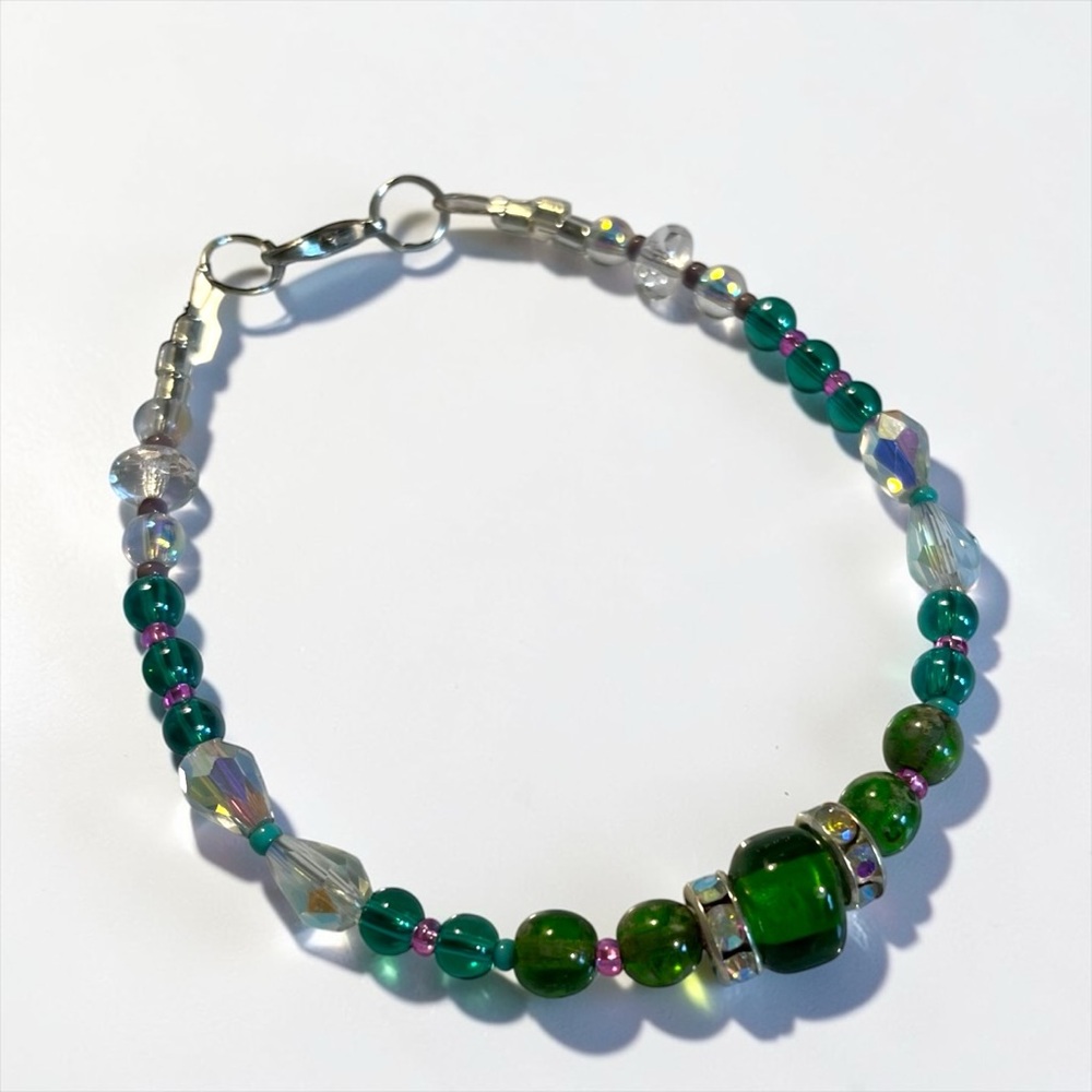 🍭5 for $20🍭 Handmade Czech Glass Crystal Bracelet CC